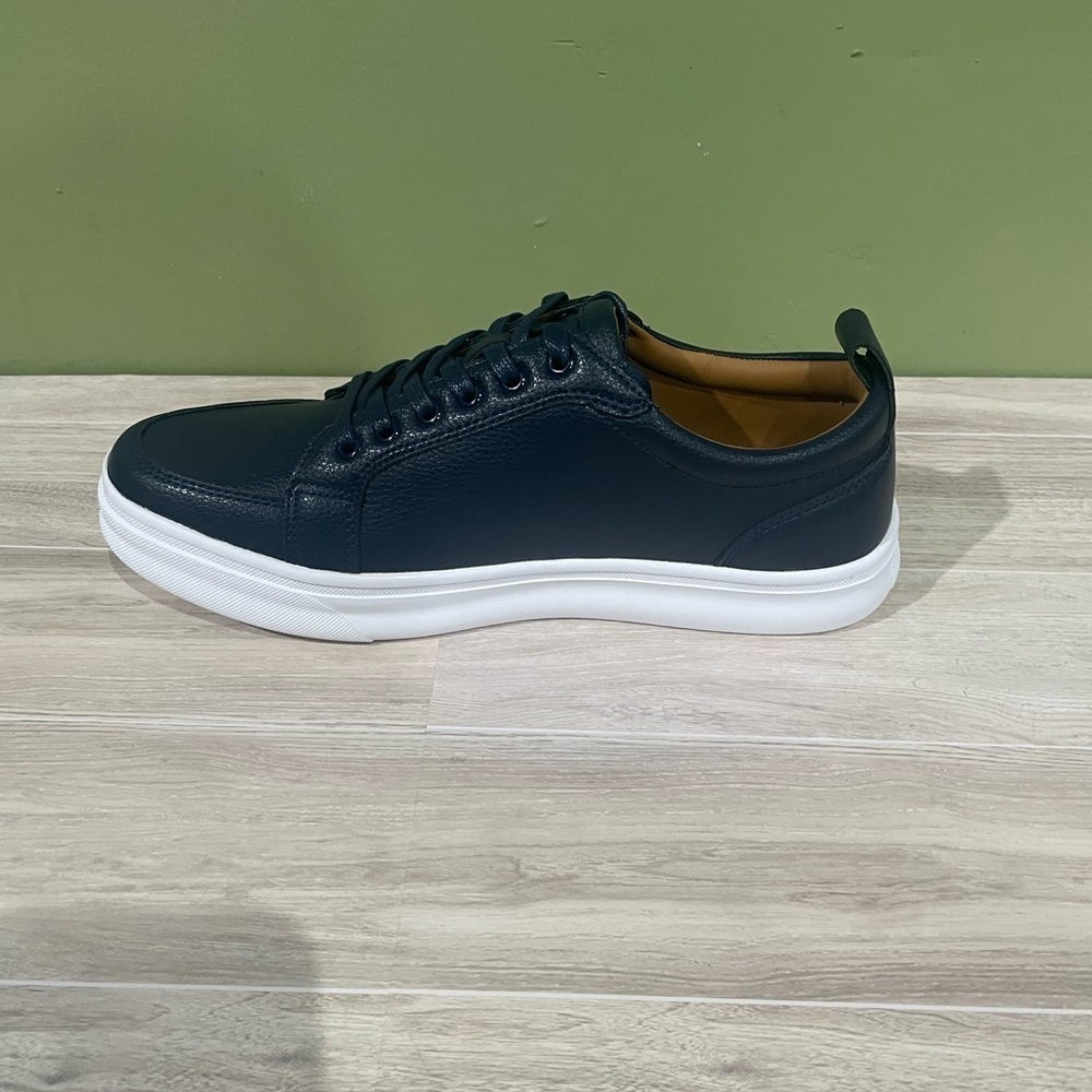 Barabas Men's navy Sneakers Casual faux leather Oxford - Picture 2 of 5